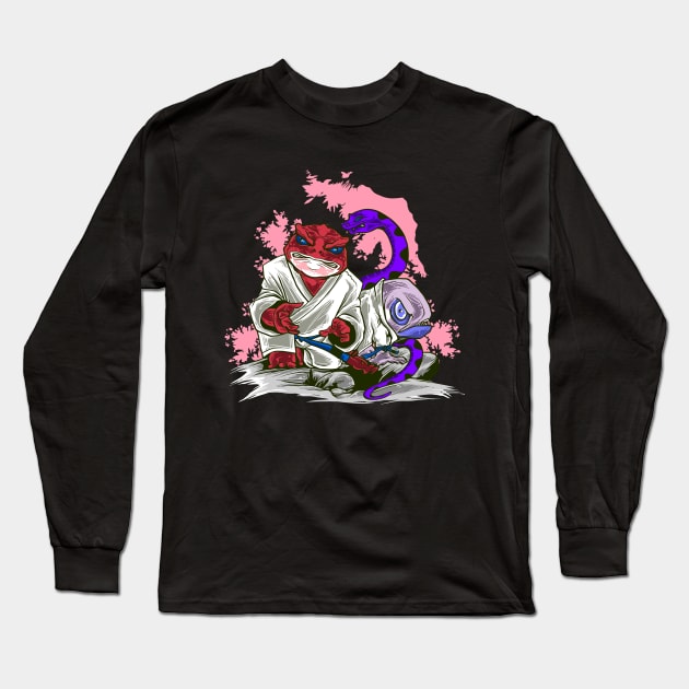 Frog Dojo Long Sleeve T-Shirt by Diyutaka